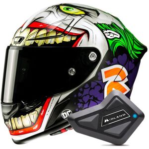 HJC RPHA1 Joker Dc Comics MC48SF + Kit Bluetooth BT Mini - Publicité