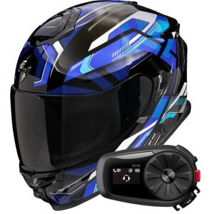 Scorpion Exo GT SP Air Augusta Black Grey Blue + Kit Bluetooth 5S Solo - Publicité