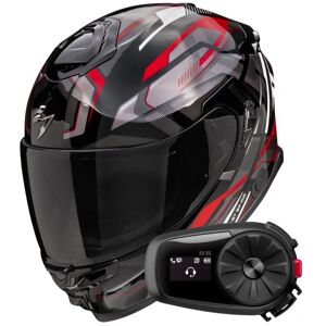 Scorpion Exo GT SP Air Augusta Black Grey Red + Kit Bluetooth 5S Solo - Publicité