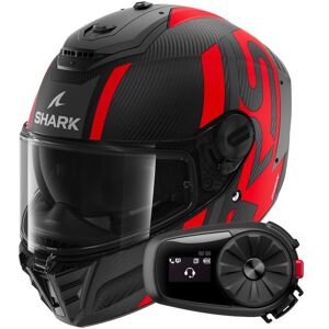 Shark Spartan RS Carbon Shawn Mat DAR + Kit Bluetooth 5S Solo - Publicité