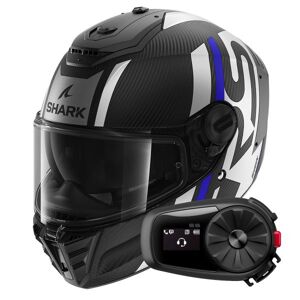 Shark Spartan RS Carbon Shawn Mat DBS + Kit Bluetooth 5S Solo - Publicité