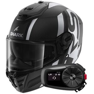 Shark Spartan RS Carbon Shawn Mat DKS + Kit Bluetooth 5S Solo - Publicité