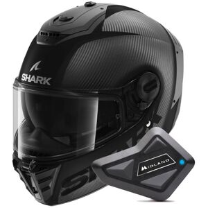 Shark Spartan Rs Carbon Skin Visor In The Box Carbon Mat DMA + Kit Bluetooth B - Publicité