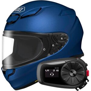 Shoei NXR2 Matt Blue Metal + Kit Bluetooth 5S