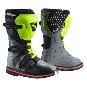 Kenny Track Junior Grey Neon Yellow Boots