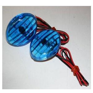 Déstockage neuf paire de clignotants mini bleu à led pour moto, quad,