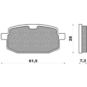 Déstockage neuf plaquette de frein avant galfer pour mbk booster 100cc