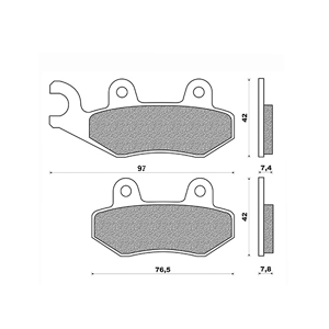 Plaquette de frein origine scooter pour maxi scooter 2017 kymco 125 pe