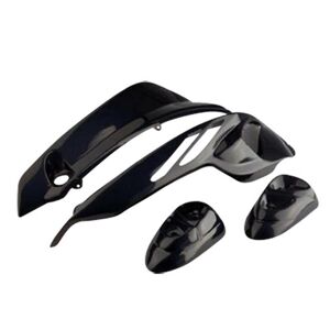 Coque ar xtreme noir (2 parties avec protections av) scooter stunt/sli