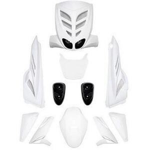 Kit carrosserie (white out) blanc (7 pièces) scooter stunt/slider bcd