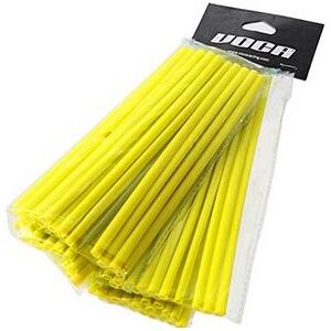 Couvre rayon voca spokes jaune fluo (kit avant + arriere)