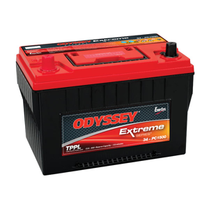 ODYSSEY Batterie  AGM ODYSSEY  AGM PLOMB PURE  PC1500 GR34 12V 68AH 1700 AMPS (EN)