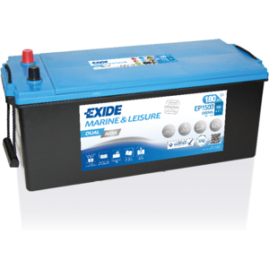 EXIDE BATTERIE EXIDE AGM  MARINE - LOISIRS D05 12V 180AH 900A 513X223X223 +G EP1500