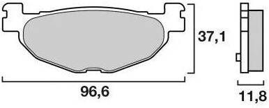 Plaquettes de Frein Brembo Scooter XS - métal fritté - 07059XS