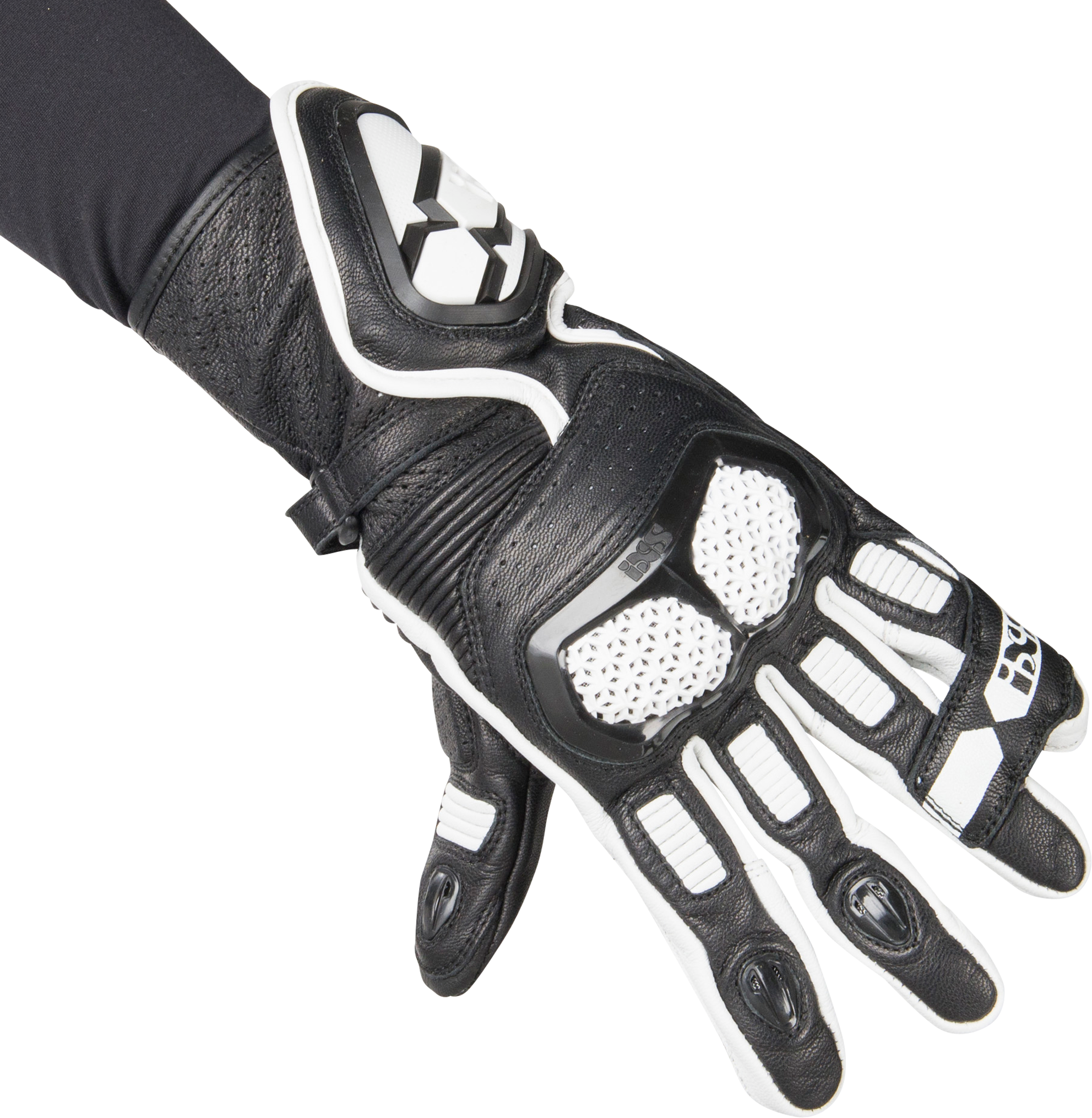 Gants iXS Sport LD RS-200 Noir-Blanc -