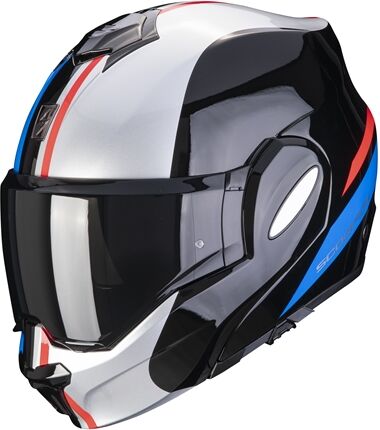 SCORPION EXO-TECH Forza, Casque moto modulable, Noir-Gris-Rouge