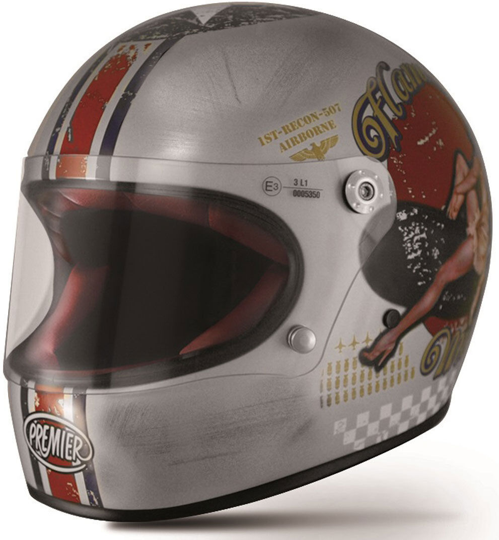 Premier Trophy Pin Up Old Style Casque Gris taille : M