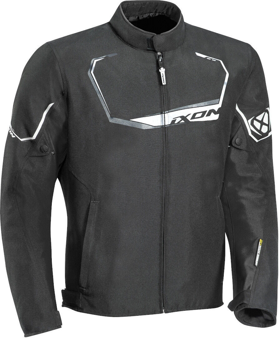 Ixon Challenge Veste textile de moto Noir Blanc taille : L