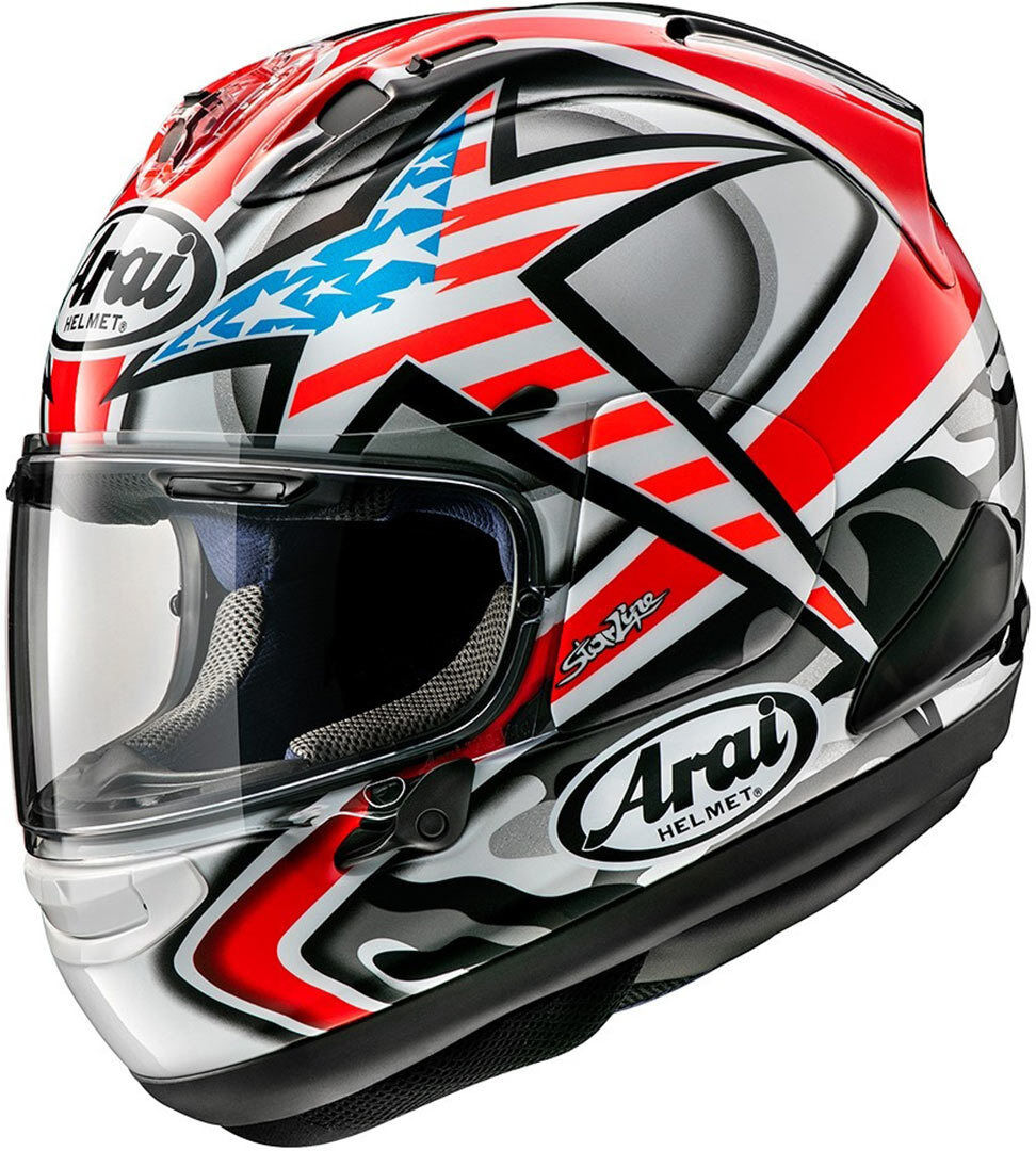 Arai RX-7V Hayden Laguna Seca Casque Noir Blanc Rouge taille : XS