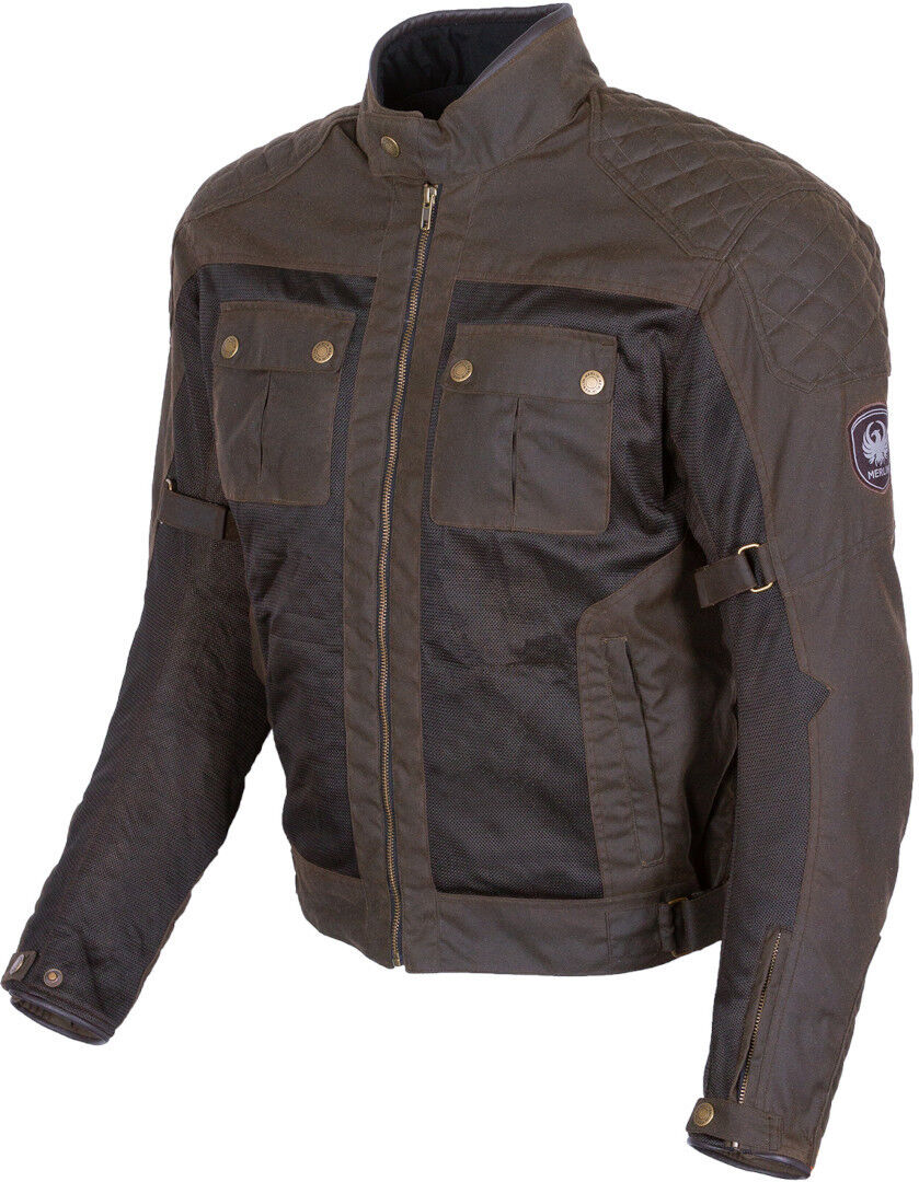 Merlin Shenstone Veste cirée de moto Brun taille : XL