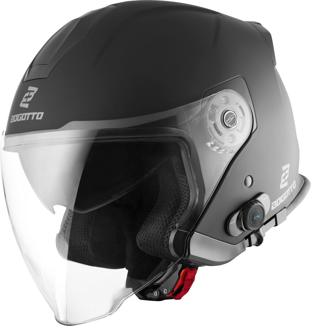 Bogotto V586 BT Solid Casque Jet Noir taille : 2XL