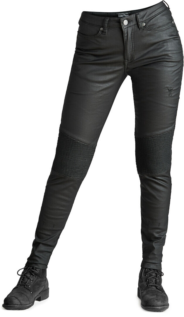 Pando Moto Kusari Kev 01 Jeans de moto de dames Noir taille : 34