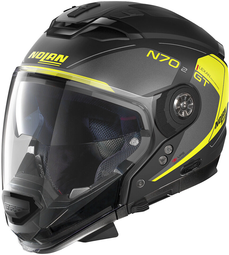 Nolan N70-2 GT Lakota N-Com Casque Noir Jaune taille : XL