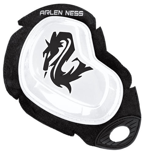 Arlen Ness E.T.O. D Knee Sliders  - White