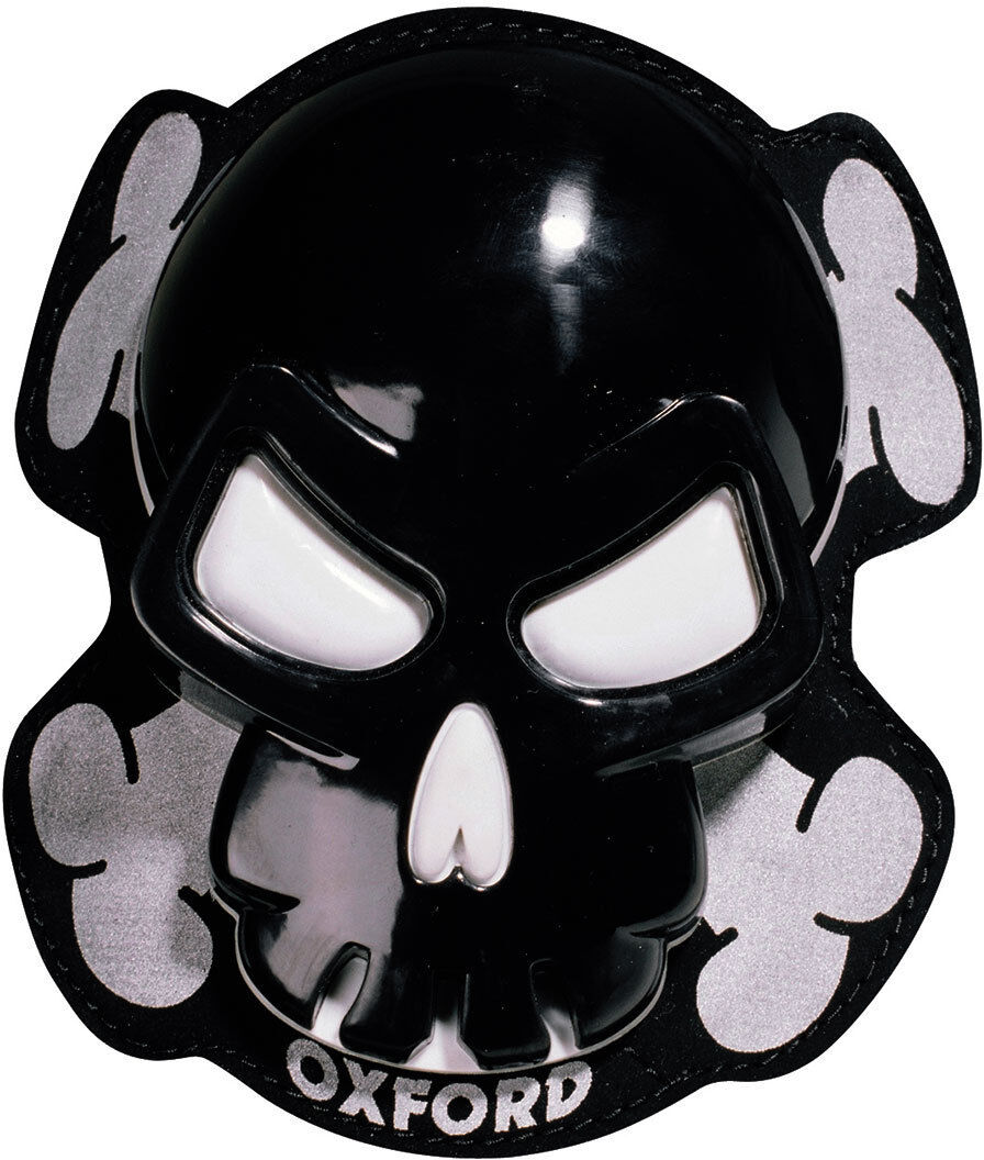 Oxford Skull Knee Sliders  - Black