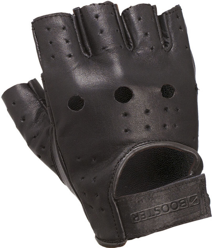 Booster Custom Motorcycle Gloves  - Black