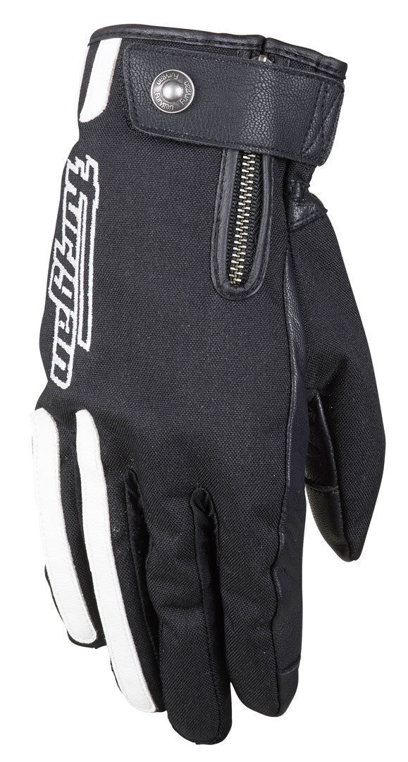 Furygan Road Motorcycle Gloves  - Black White