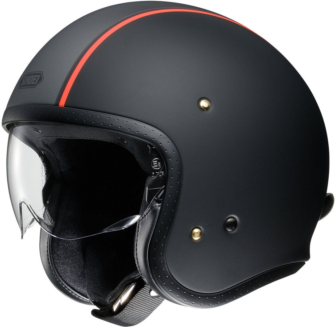 Shoei J.O Carburettor Jet Helmet  - Black Red