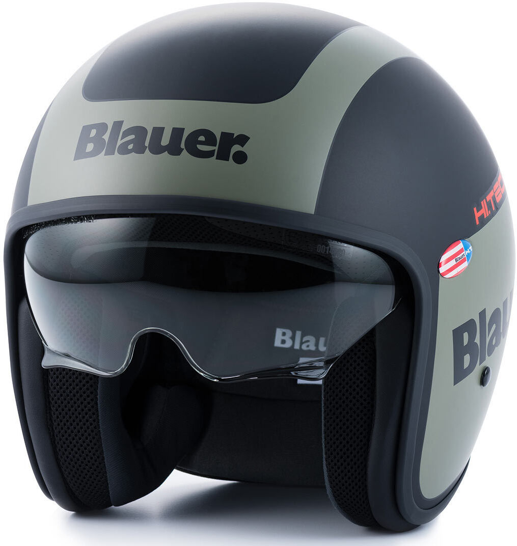 Blauer Pilot 1.1 Graphic G Jet Helmet  - Black Green