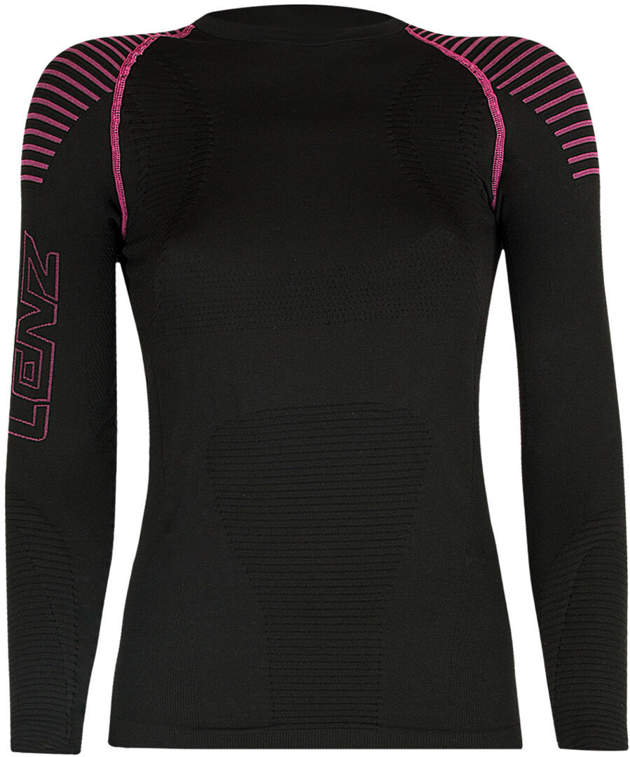 Lenz 3.0 Longsleeve Round Neck Ladies Shirt  - Black Pink