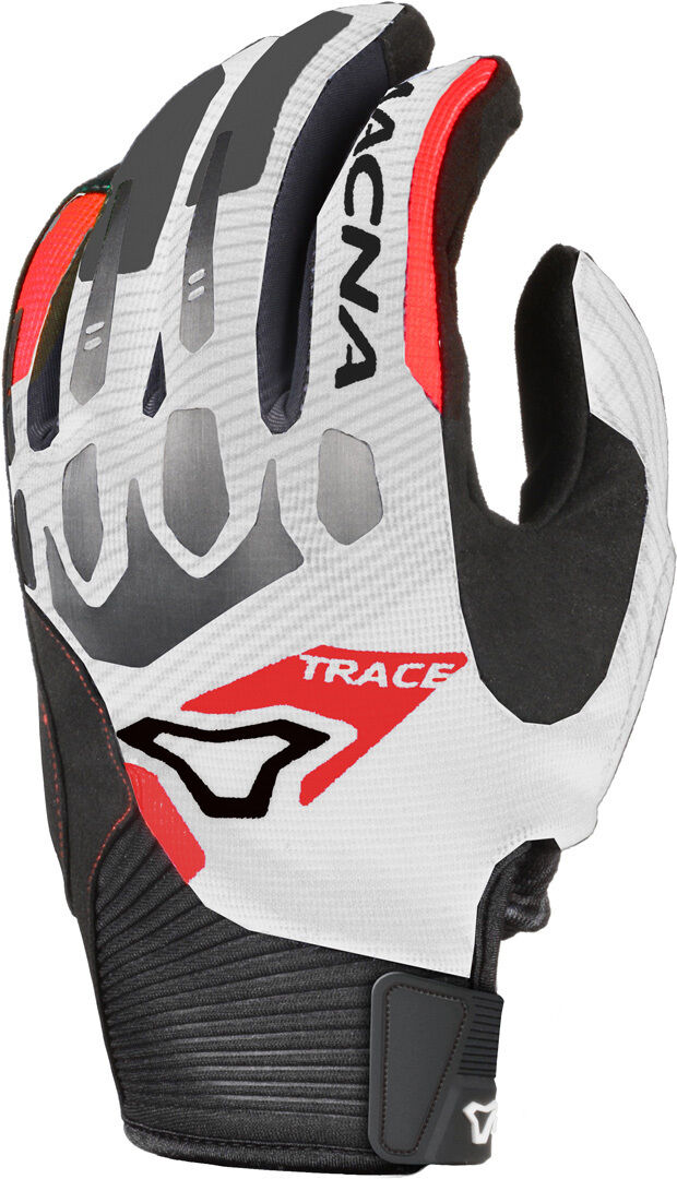 Macna Trace Mx Gloves  - Black White Red