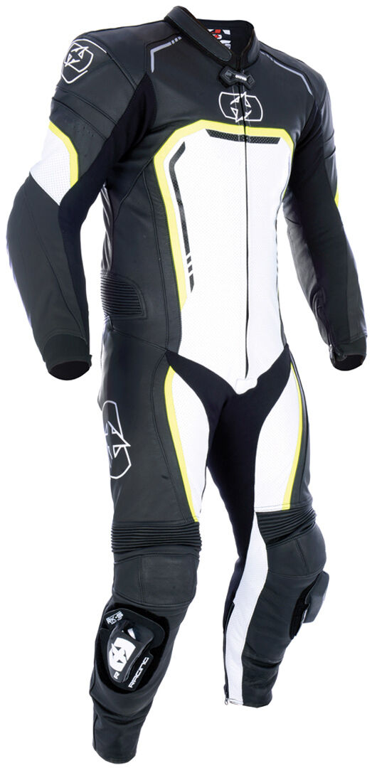 Oxford Stradale One Piece Leather Suit  - Black White