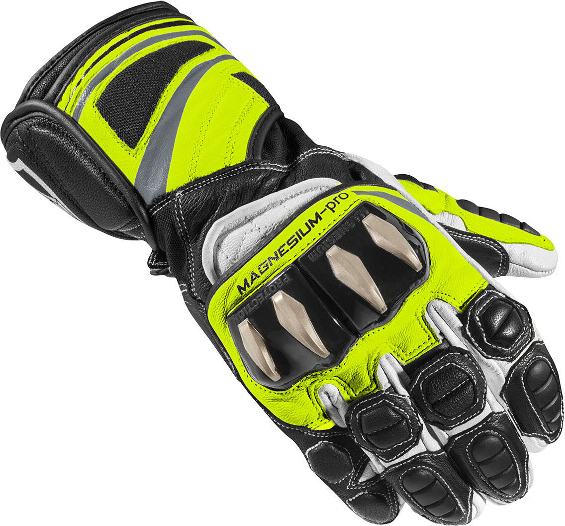 Arlen Ness Yakun Evo Motorcycle Gloves  - Black White Yellow