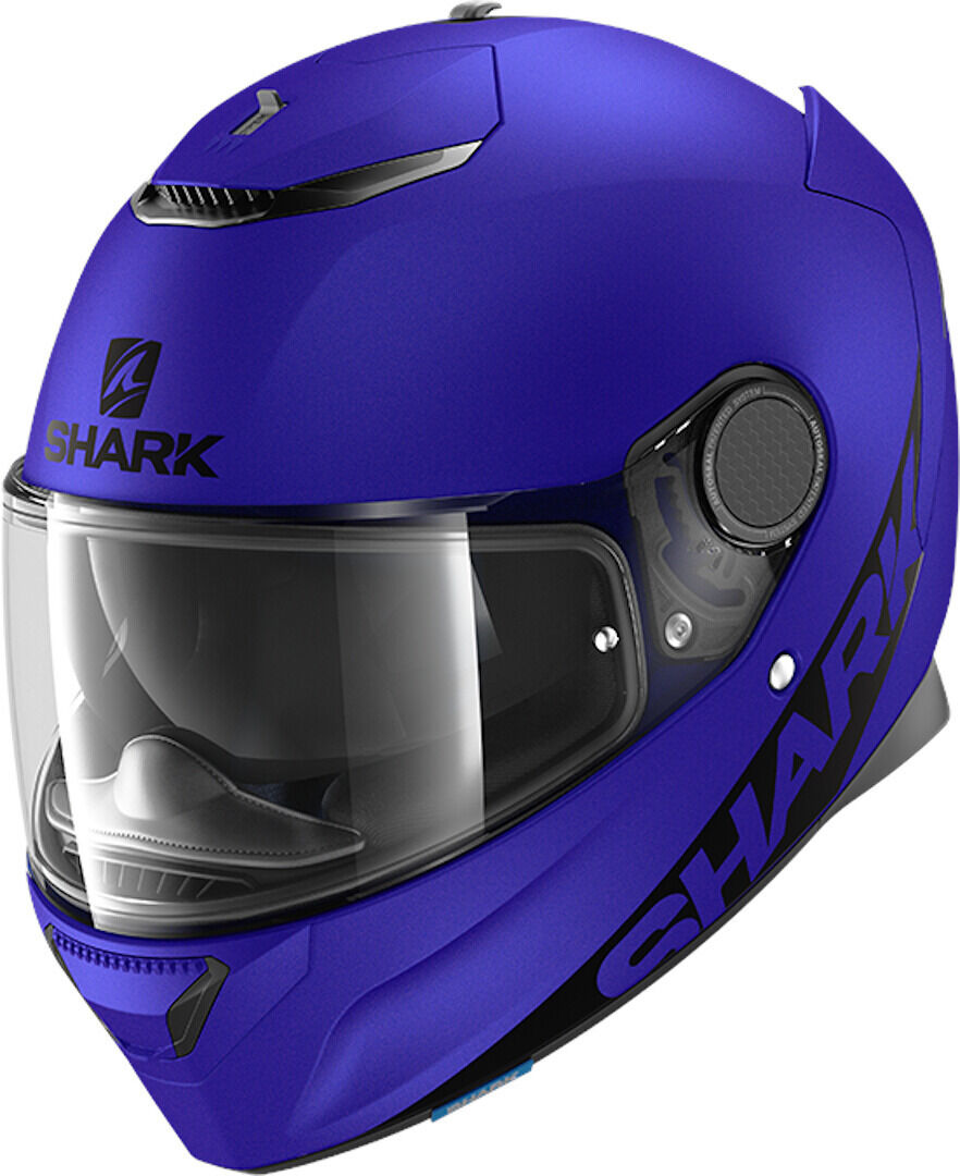 Shark Spartan Blank Mat Helmet  - Blue