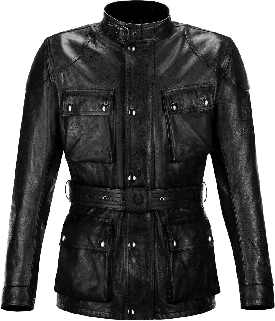 Belstaff Trialmaster Pro Motorcycle Leather Jacket  - Black