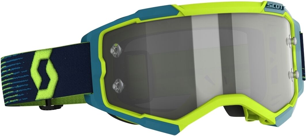 Scott Fury Ls Motocross Goggles  - Blue Yellow