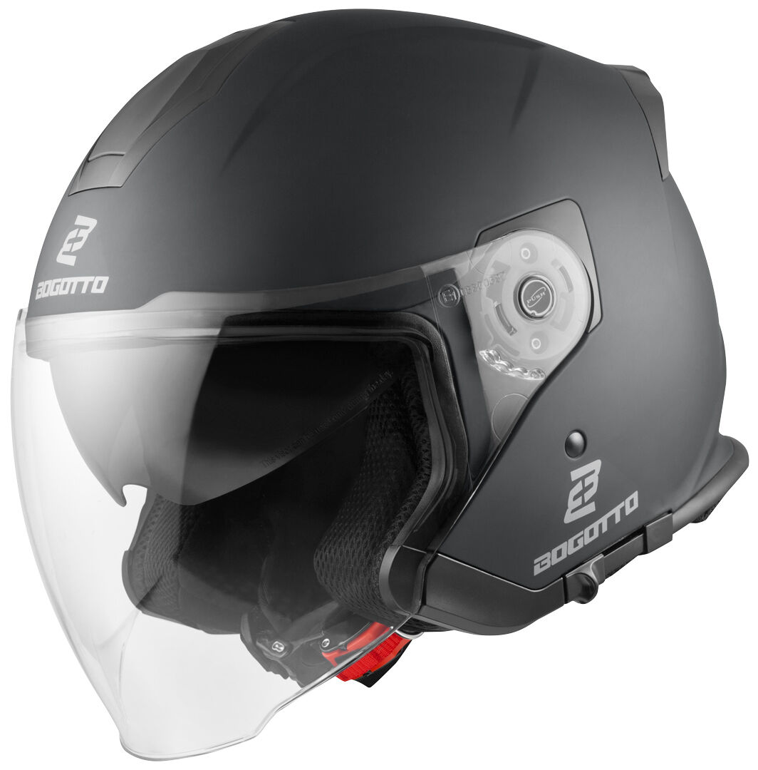 Bogotto V586 Jet Helmet  - Black