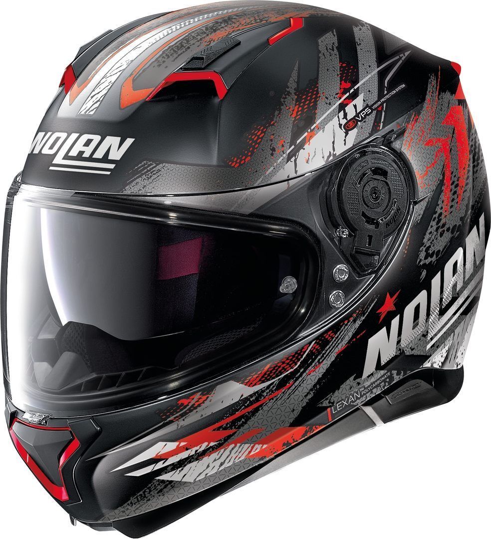 Nolan N87 Carnival N-Com Helmet  - Black Red