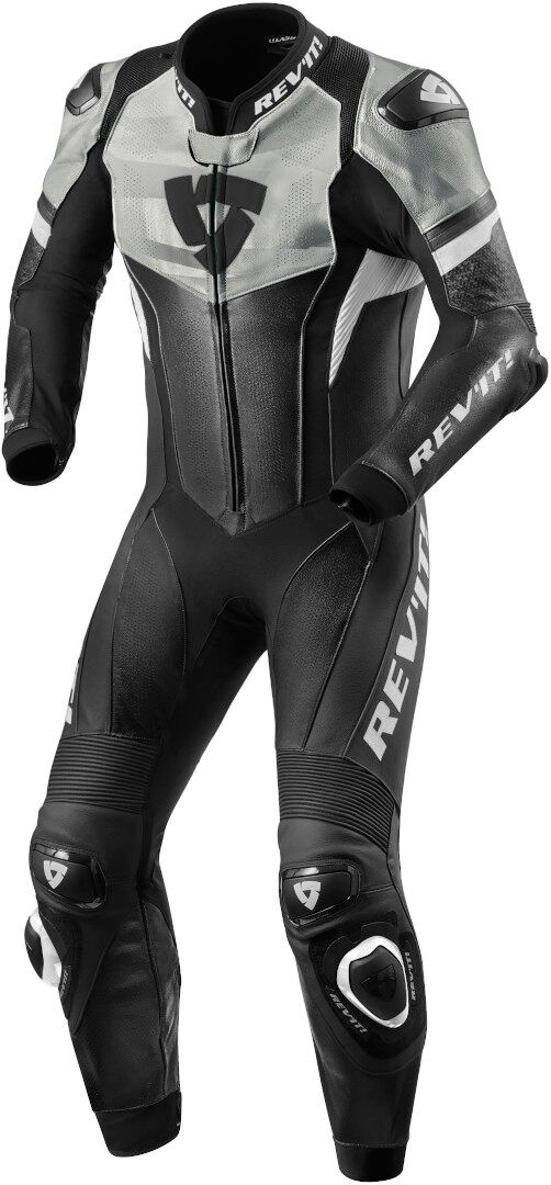 Revit Hyperspeed One Piece Motorcycle Leather Suit  - Black White