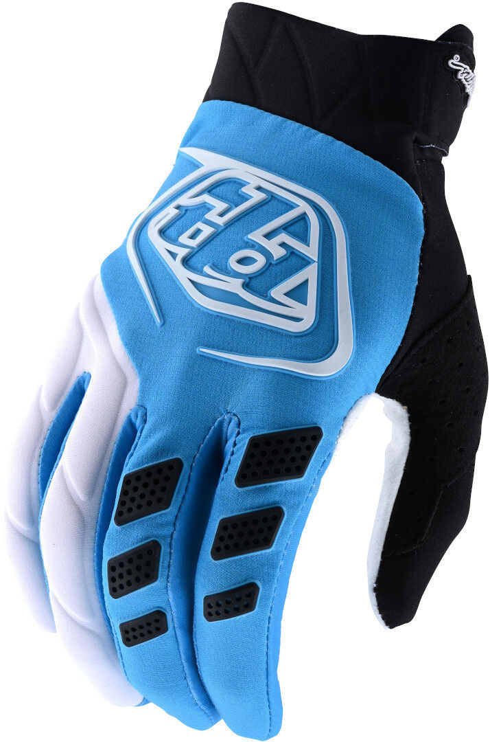 Lee Troy Lee Designs Revox Motocross Gloves  - White Blue