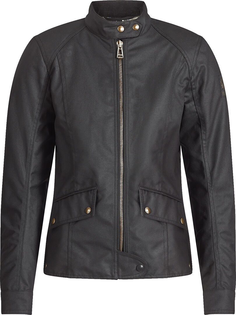 Belstaff Antrim Ladies Motorcycle Waxed Jacket  - Black