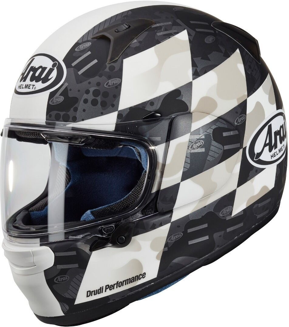 Arai Profile-V Patch Helmet  - Black White