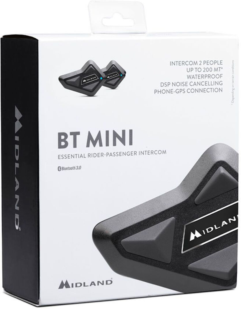 Midland Bt Mini Bluetooth Communication System Double Pack  - Black