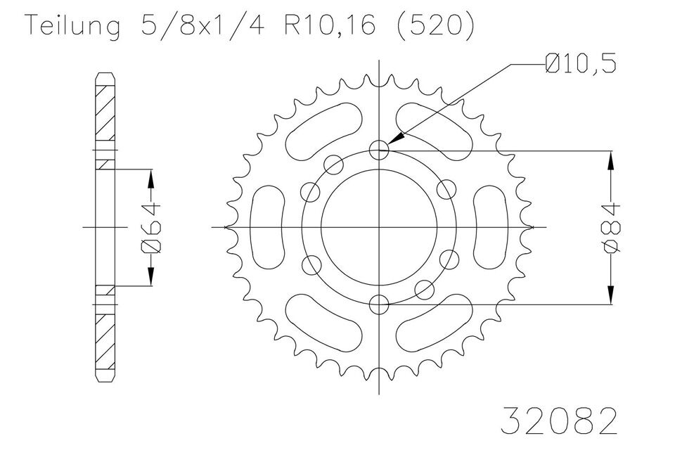 Esjot Sprocket, 36 Teeth