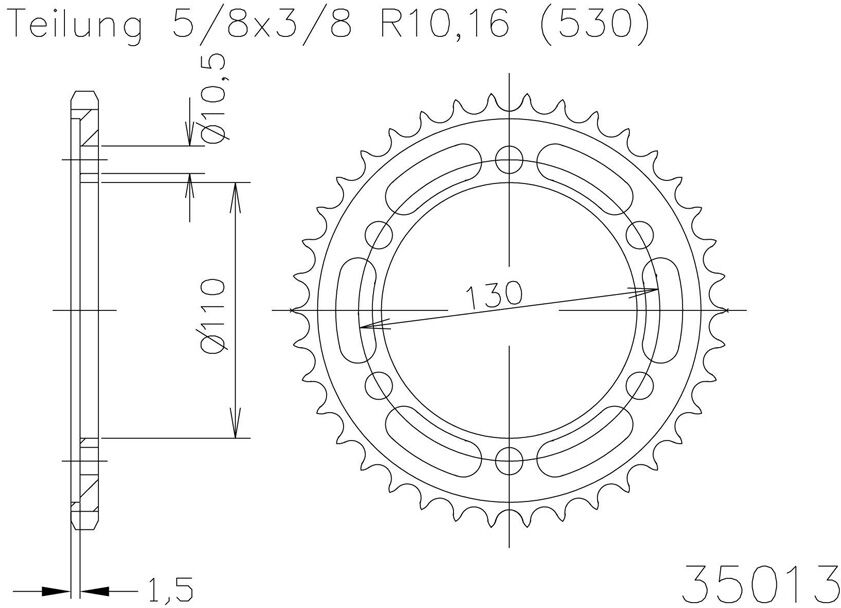 Esjot Sprocket, 45 Teeth