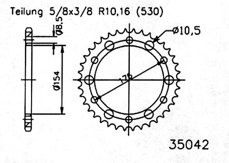 Esjot Sprocket, 44 Teeth